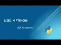 lec2 lists in python learn in 3 minutes python bootcamp