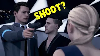 connor shoot vs dont shoot chloe detroit become human hd ps4 pro