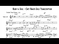 Body and Soul - Chet Baker Solo Transcription
