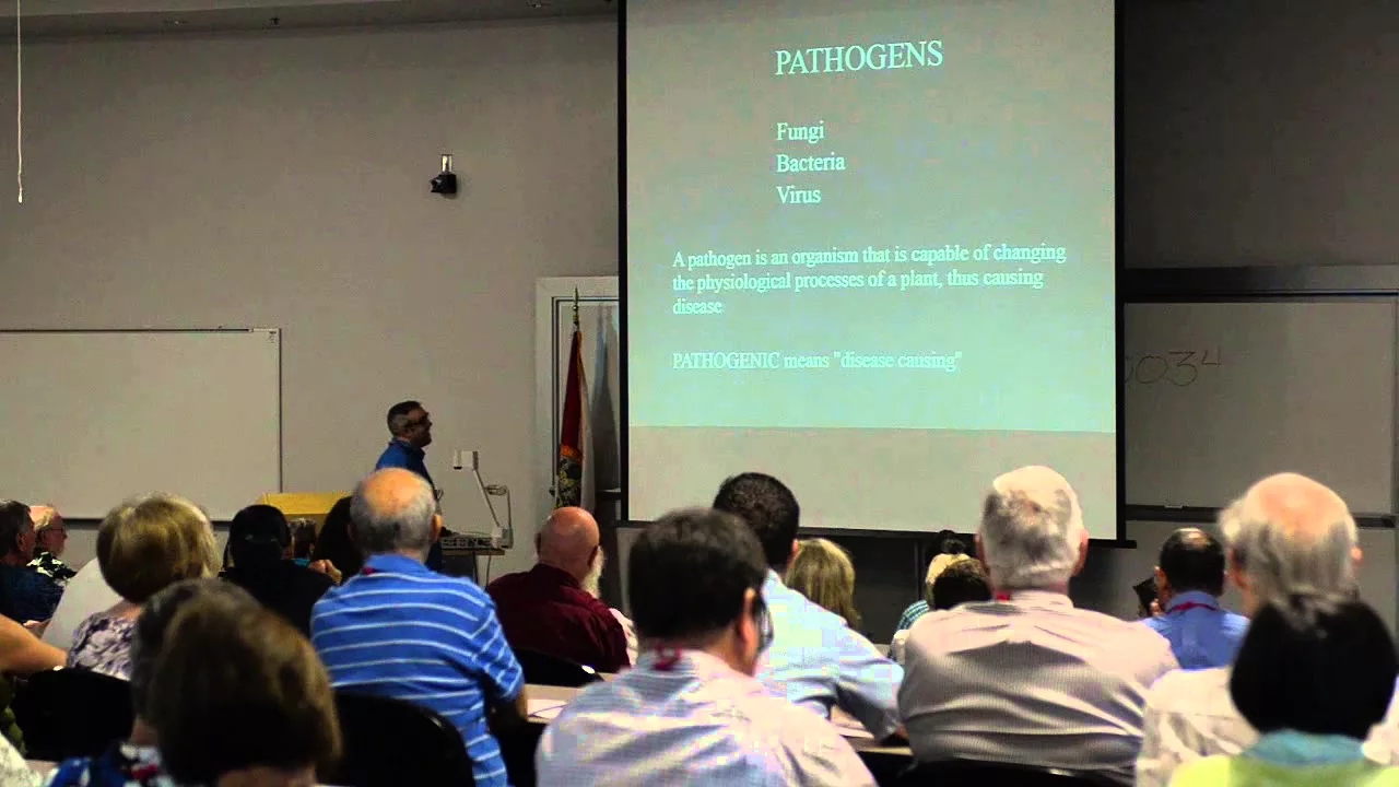 2015 DR AARON PALMATEER (DIAGNOSING DISEASES OF ORCHIDS) , 5TH ANNUAL CATTLEYA SYMPOSIUM