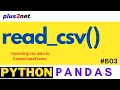 read - csv Create Pandas DataFrame using data from CSV file