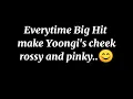 Every rossy cheek Min Yoongi is so adorable..(too cute to handle😊🥰)