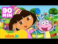 Lagu Dora the Explorer | Dora \u0026 Boots' feestelijke fiëstamarathon! | Nick Jr. Nederlands
