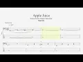 Rapsody - Apple Juice (bass tab)