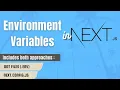 How to add Environment Variables in Next JS Using dot-files env and next config js