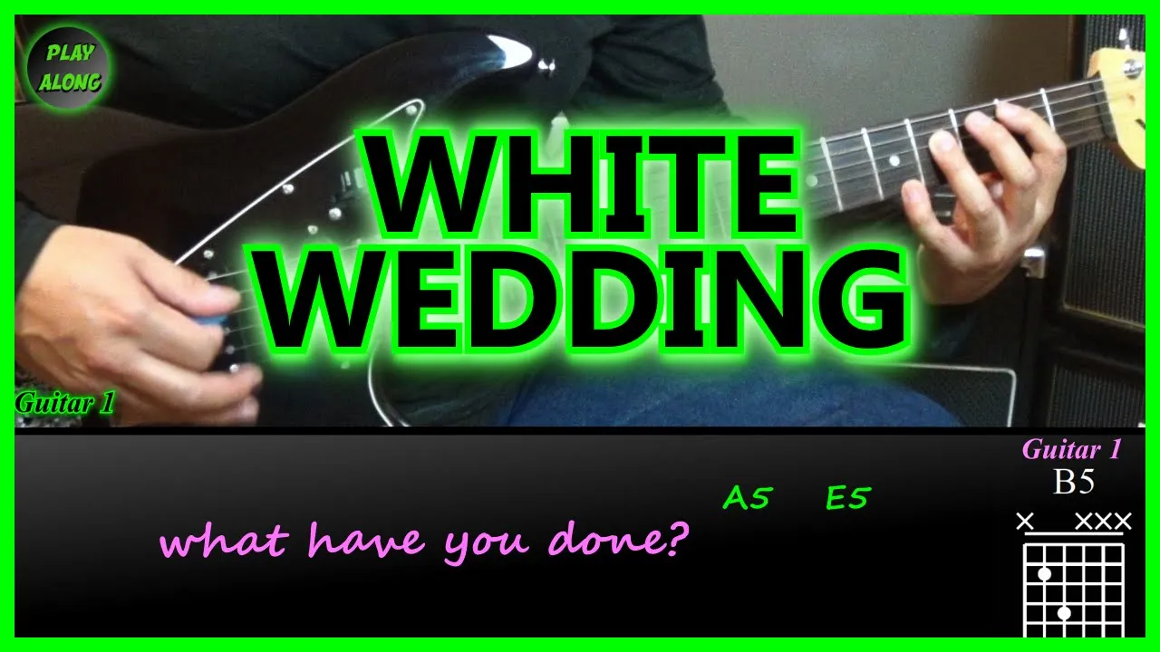 ✅ Billy Idol - WHITE WEDDING ✅ Electric Guitar Cover | Guitar Tutorial.