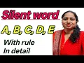 Silent Letters A B C D E English Pronunciation Rules with Examples