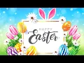 Happy Easter greetings Beautiful greeting card on Easter We wish you a Happy Easter