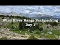 Backpacking in the Wind River Range Big Sandy TH to Cross Lake