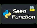 Seed Random Function in Python