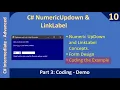 NumericUpDown and LinkLabel Control Demo Part 3 C Advanced
