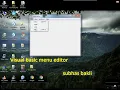 first education Visual Basic Menu Editor in bengali