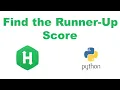Find the Runner-Up Score Using Python