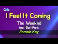 The Weeknd - I Feel It Coming (Feat.Daft Punk) (Female key) KARAOKE