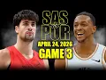 San Antonio Spurs vs Portland Trail Blazers Full Game 3 Highlights - April 24 2026 NBA Playoffs