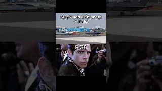 Su-57 and F-35 meet
