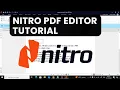 Nitro PDF Editor Tutorial Complete Beginner s Guide