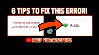 How to Fix Processing Abandoned Upload Failed 2023