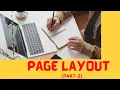PAGE LAYOUT PART-2