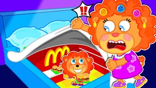 Lion Family | Built a SECRET McDonald's in the Room😝 Funny Stories for Kids  | Cartoon for Kids