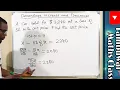 Word Problems Leading To Percentage Increase and Decrease