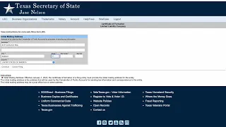 How to Create An LLC TX SOS