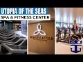 Utopia of the Seas Spa Fitness Center COMPLETE Tour Vitality at Sea