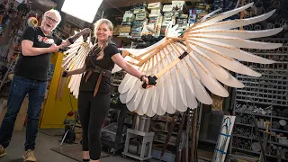 Adam Savage Experiences Anatomically Correct Wings!