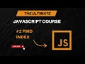 ES6 Find Index method Javascript Tutorial