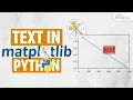Text in Matplotlib Plots - How to Add Text on Plots Matplotlib Tutorial
