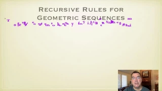 Writing Recursive Formulas for Sequences