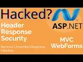 ASP NET HTTP Response Headers That Reveal Server Info - C Webforms