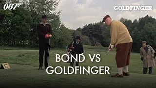 goldfinger 007 and auric play golf sean connery james bond