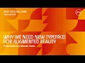 Download Lagu Why We Need New Typefaces for Augmented Reality | Niteesh Yadav | ATypI 2020 All Over