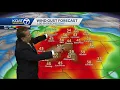 Warm before impact winds enter New Mexico
