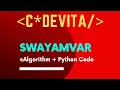 Swayamvar TCS Codevita Problem Algo Python Code