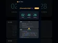 JavaScript Glassmorphism Digital Clock