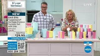 Tupperware Heritage 8piece Tumbler Set with Lids