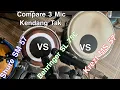 Compare 3 Mic Instrument untuk Kendang Tak ; Krezt MS57 , Behringer SL 75C \u0026 Shure SM 57