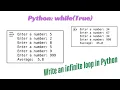 Python Lesson34 Implement a while True loop
