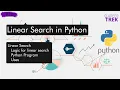 12 - Linear Search in python Python Series Data Science Career trek
