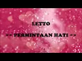 Letto -- Permintaan Hati (Lyric)