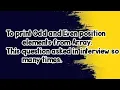 program to print the elements of an array present on even and odd position coding question