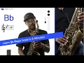 Bb Major Scale on Alto Saxophone Db Concert