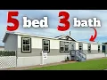 BIG 5 bed 3 bath mobile home with a unbelievable SMALL price Prefab House Tour