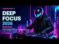 Coding Music 2026 Rain on the Neon Glass Synthwave Mix No Vocals