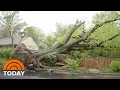 Severe Weather Slams Northeast Toppling Trees And Power Lines TODAY