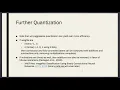 EE545 Week 6 More on Quantization and Quantization Aware Training Part I