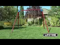 Lifetime Heavy-Duty A-Frame Metal Swing Set - Primary Colors 90200