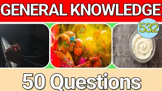 Can You Answer These 50 Mixed General Knowledge Questions Educational Trivia Quiz 532 